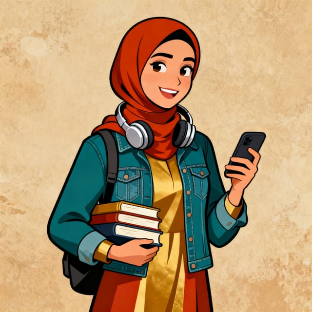 Yasmin — the university student (the modern, living voice)
