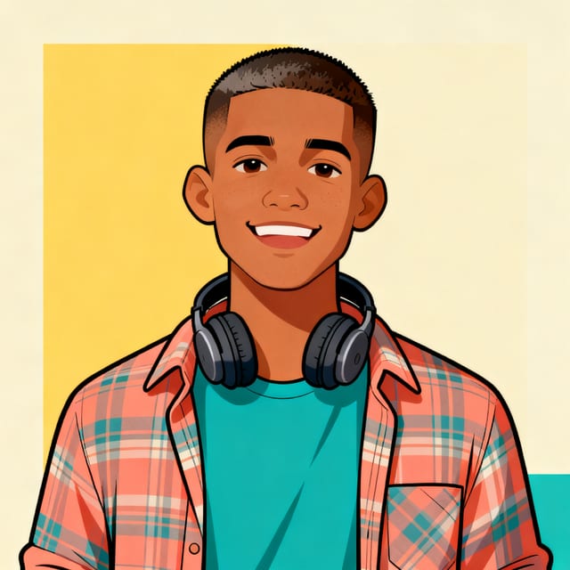 Kike — Teo's first friend, a DJ-to-be