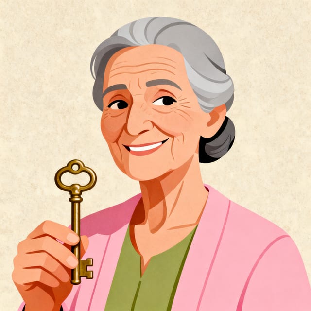 Téta Nabiha — your late grandmother, whose flat you inherited